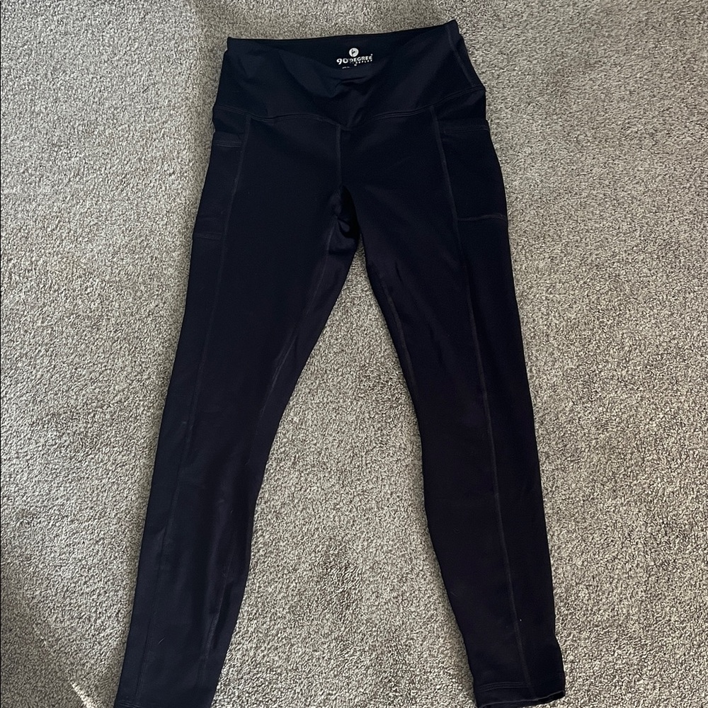 90 Degree By Reflex Midnight Purple Leggings